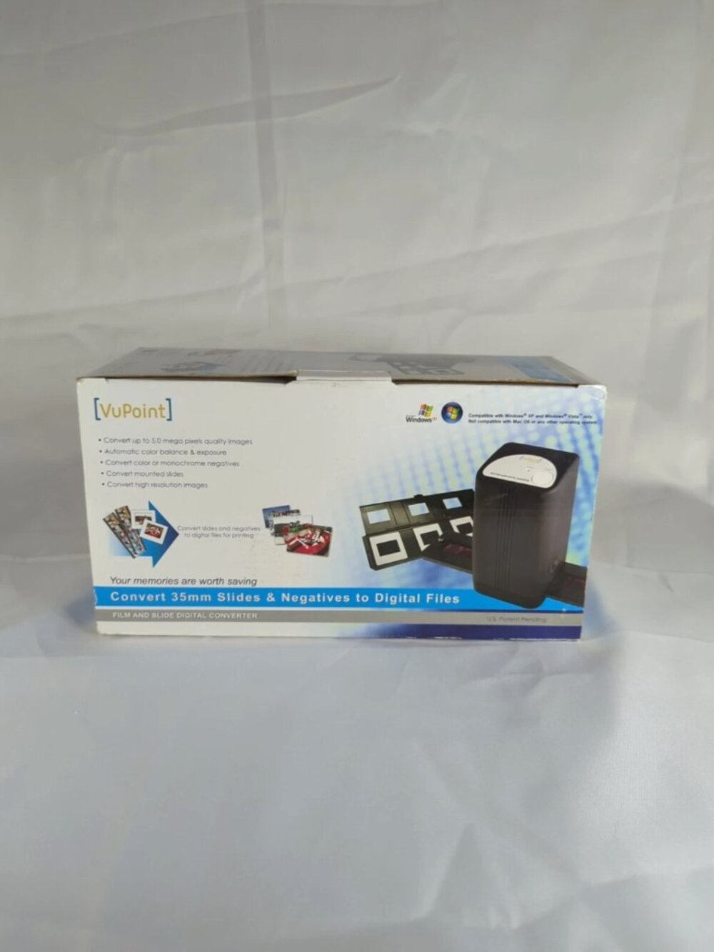 VuPoint Digital Converter/Scanner for 35mm Slides & Negatives 5MP FS-C1-VP